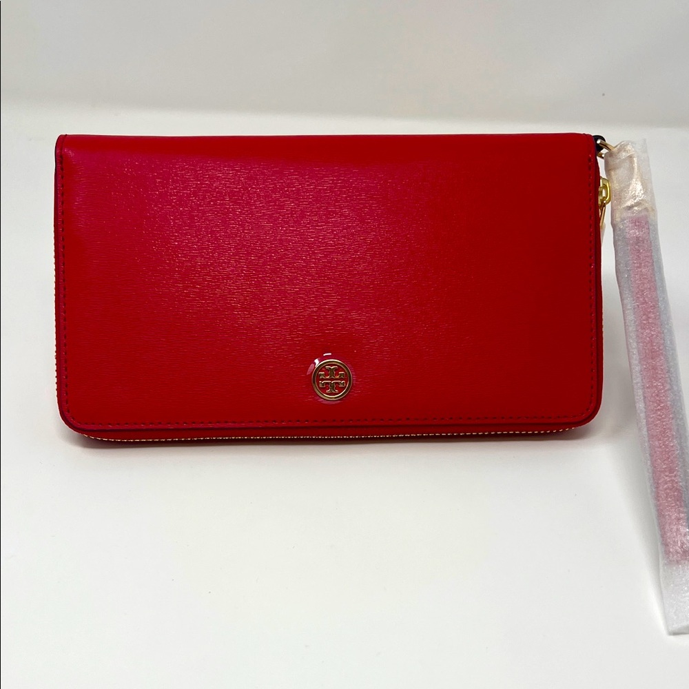 Tory Burch Red Leather Wallet